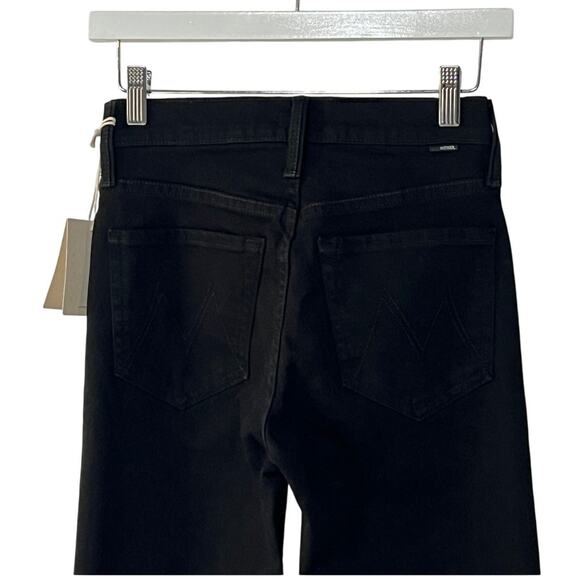 MOTHER JEANS WOMENS 24 TOMCAT STRAIGHT ANKLE STRETCH LASTING IMPRESSION BLACK - Picture 9 of 14